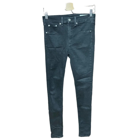Rag and Bone Nina High Rise Skinny Black Jeans Denim Size 28 - Picture 2 of 12